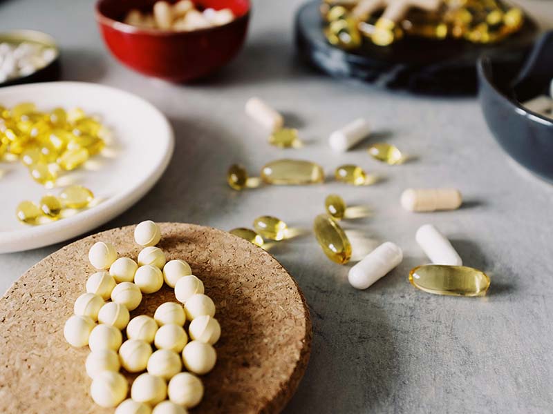 Imagen de pastillas y comprimidos.